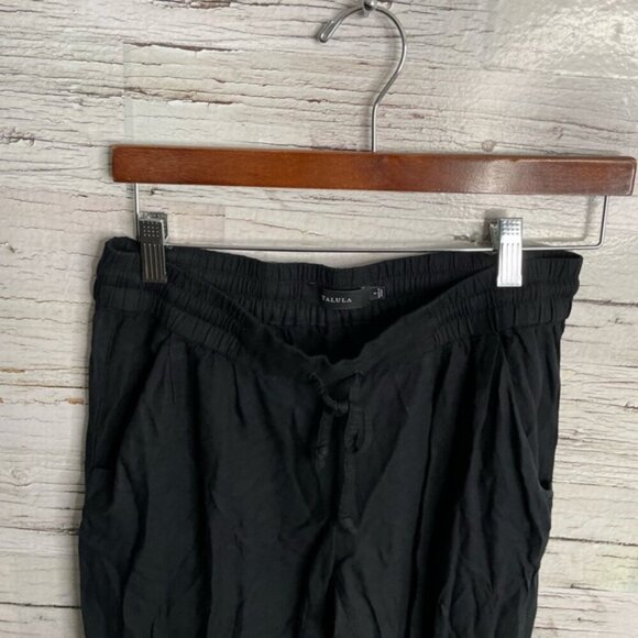 Talula Los Feliz Rayon Drawstring Jogger Style Pants Aritzia size small black - Picture 4 of 12